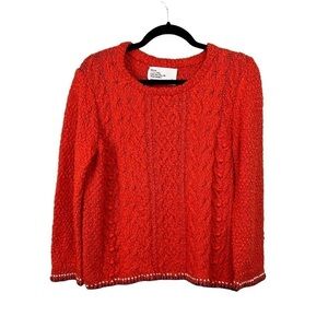 Leon & Harper Cottagecore Sweater Cotton Linen Blend